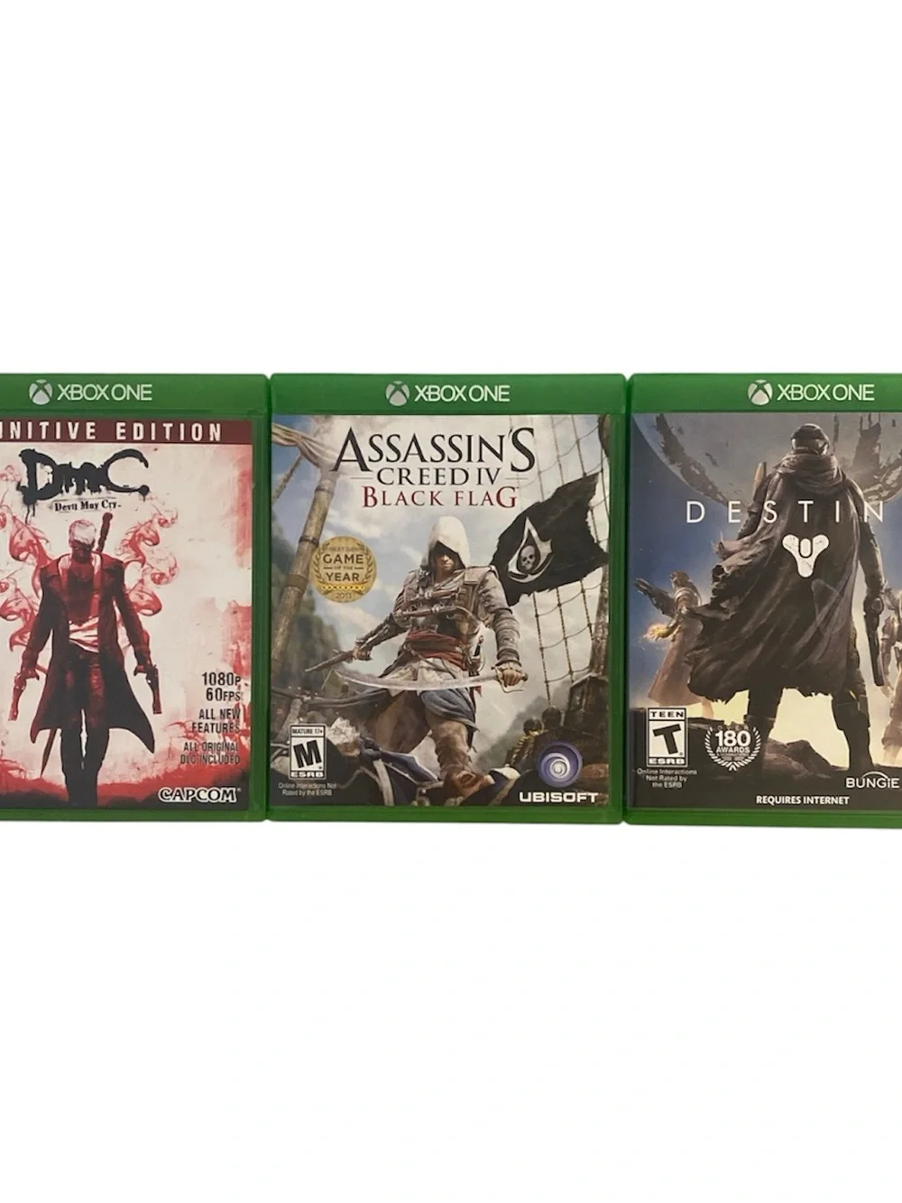 Xbox One Game Bundle - Destiny - DMC Devil May Cry - Assassin’s Creed Black Flag